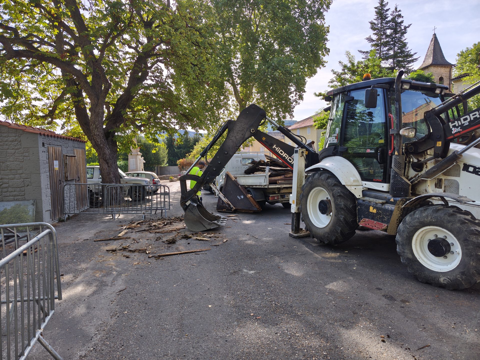 Démontage abribus